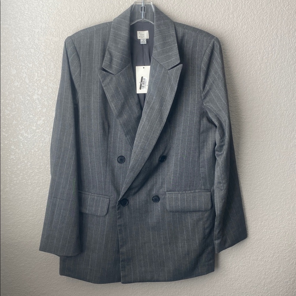 A New Day Brand Gray Pinstripe Professional Blazer (Reduced Price!!!!!)